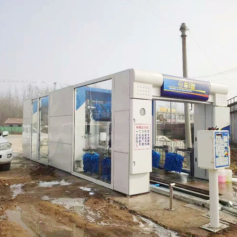 Hot-dip Galvanized Risense Autowaschmaschine und automatische Auto Reinigungsmaschine an einer Tankstelle