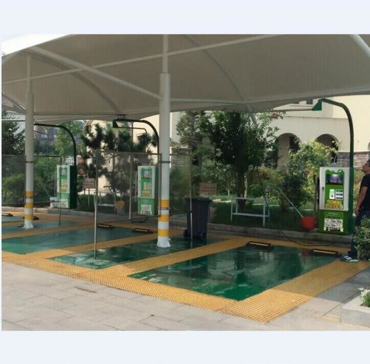 Einphasige 220V 5,5KW Warmverzinkte Stahlwaschmaschine für Münzstation